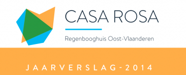 Logo Casa Rosa + 'jaarverslag - 2014'
